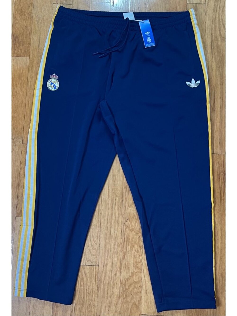 Adidas Originals Real Madrid Soccer Trefoil Navy Track Pants JZ9151 - Men’s 3XL
